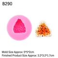 Molde de silicona rosa para bolas de arroz triángulo para tartas de mousse DIY - B290 / Rosa