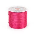 Strong stretchy rose pink crystal string for jewelry making in a 100% polyurethane roll - 0.6mm*50m / Rose Red