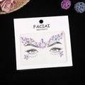 Autocollants de pierres précieuses violettes pour le maquillage des yeux et du front - 165*155mm / Violet