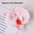 Pink artificial butterfly orchid flower head for wedding decoration, 9cm diameter - Simulation Film Butterfly Orchid / Pink