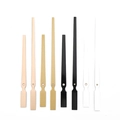 Assorted quartz clock hands set in rose gold, champagne gold, black and white finishes - Black