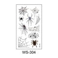 Wasserdichte 3D Spinnen- und Spinnennetz-Tattoos, temporäre Aufkleber, schwarz WS-304 - Stil WS-304