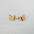 Schmetterling Ohrstecker (G371) / Gold