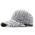 Berretto da baseball grigio classico con motivo monogramma vintage e cinturino regolabile - Regolabile (Taglia unica) / Grigio Monogramma CUGI (03)