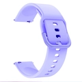 Purple silicone watch band for Samsung and Huawei GT with quick release metal pins - 20mm / Lilac Purple
