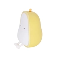 Luz nocturna LED con forma de pera de silicona suave para dormitorio infantil - Luz Amarilla Cálida / Blanca