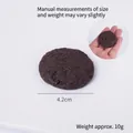 Realistic 4.2cm dark brown faux cookie charm keychain with authentic baked texture details - Deep Coffee Round Cookie - No Ring