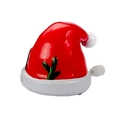 Wind-up Christmas hat toy in red with green antlers on a clean white background - Wind-up Hat