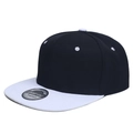 M (56-58cm) Black Top White Brim
