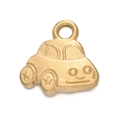 Gold plated stainless steel car pendant charm for DIY necklaces and bracelets - Gold 546# Small Car / 12.5*13mm