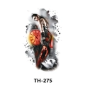 Waterproof tattoo sticker TH-275 with red clock and female face ink art design - Th-275 / 210*148mm