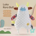 Manta de apego de vaca lavable para bebé con tela de puntos 3D y mordedor suave - Estilo Vaca (Luka)
