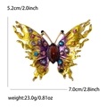 Spilla a farfalla in smalto dimensioni 5,2x7,0cm e peso 23,0g dettagli prodotto - Viola