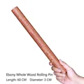 Rodillo de madera de ébano 60cm madera maciza antiadherente para repostería - Rodillo de madera de ébano 60*3cm