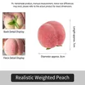 Realistic artificial weighted pink peach model for home decor and photography props - Peach