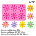 Stampo in silicone rosa con sei cavità a margherita per decorazione torte fai-da-te - 3# Rosa