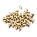 Polierten Gold-Reisperlen aus ABS-Kunststoff für DIY-Schmuck und Halsketten - 3x6mm (200 Stk/Packung) / Gold