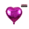 18 inch rose red heart shaped foil balloon for helium inflation and party decor - 18 Inch Heart Rose Red