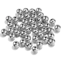 Nahtlose polierte Silbermetallperlen für DIY-Schmuckherstellung mit glattem Finish - 3mm / Weiß K/Silber