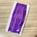 Tenda a frange viola glitterata per decorazioni di feste su supporto di cartone - Viola Laser