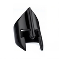 Anello da uomo con casco spartano nero retrò in acciaio inossidabile stile punk - US 7 / Nero