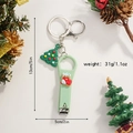 Christmas Santa nail clipper keychain set with size and weight dimensions shown - Christmas Sock Style