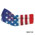 Distressed American flag cooling arm sleeves for cycling and outdoor sun protection - Vintage Distressed Stars & Stripes(MGXT-05)