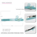 Blue swan acrylic hair clip with glitter finish and dimensions of 8.5cm by 2.0cm - Blue Swan