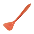 Universal orange silicone pet food lid with long-handled sealing spoon for cans - Orange Spoon
