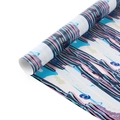 Abstract modern gift wrapping paper roll with blue and purple artistic textures - Colorful Graffiti