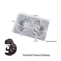 Stampo 3D in silicone a forma di uovo di dinosauro per orecchini in resina drago - Bébé T-Rex - Piccolo