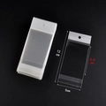 Transparent OPP self-adhesive jewelry bag with 5x12 cm dimensions and clear plastic finish - 5*9+3 (White Pearl) / 100 Pcs/Pack
