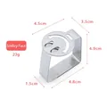 Leaf-shaped stainless steel tablecloth clip with smiley design and 23g weight - Smiley Face / Silver
