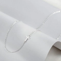 Minimalist silver stainless steel double layer cross pendant necklace for women - Single Chain Sideways Cross Steel Color