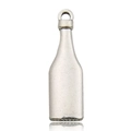 Silver wine bottle alloy pendant charm for DIY jewelry and fashion accessories - 10555-Antique Silver Wine Bottle Large