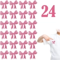 Set of 24 pink butterfly embroidered patches for clothing and accessories decoration - Set of 24 Pcs
