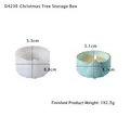 Moule en silicone pour boîte de rangement sapin de Noël et pot à bougie avec tailles - Moule de boîte de rangement sapin de Noël