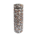 500ml smart insulated tumbler with luxury leopard print rhinestones and LED temperature display - Leopard Print