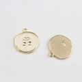 Detailed macro view of S925 sterling silver cherry charms with white enamel coating - White Cherry