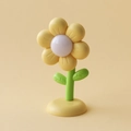 Mini yellow flower magnetic night light with green stem and white LED bulb - Flower Magnetic Night Light (LD37B) / Yellow