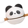 Cute panda cable organizer with silicone texture for desktop wire management and decor - 2599-B Panda