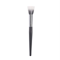 Macro detail of high-quality foundation brush with black and white gradient soft bristles - Medium Stippling Brush