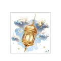 Tabla de tallas que muestra 40x39cm para el vinilo de pared de estrella y luna - 40*40cm/MS-JZ041