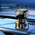 Smart black robot car air freshener with yellow cologne fragrance and auto start-stop - Smart Robot Black / Cologne