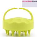 Fluorescent green silicone scalp massage brush with ergonomic handle for hair washing - Fluorescent Green Wrist Shampoo Brush (clearance Sale)