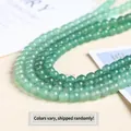 Macro shot of polished light green aventurine stone beads for DIY jewelry making - Green Aventurine / 4mm (approximately 90 Beads) 38cm Long