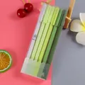 Morandi retro gel pen set with six pieces in a gradient of green colors - Dark Green Series / 6Pcs/Set