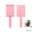Pink heart-patterned magnetic nail tool for cat eye effects with detailed dimensions - Pattern Magnet Heart Shape - Pink
