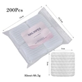 Lint-free nail polish remover pads with honeycomb texture in 200pcs pack for nail cleaning - 200Pcs Bagged