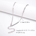 Silver-toned 2.5mm stainless steel snake chain necklace with lobster clasp 45+5cm - 2.5mm Dense Cable Chain - Silver